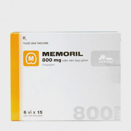 Viên nén Memoril 800mg các bệnh tổn thương não, chóng mặt (6 vỉ x 15 viên)