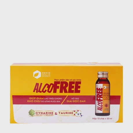 Thực phẩm bảo vệ sức khỏe Alcofree (Hộp 10 chai x 50ml)