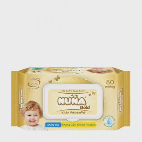 Khăn ướt em bé Nuna Gold (80 miếng)
