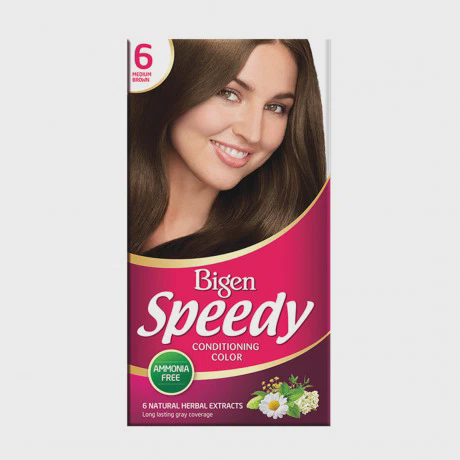 Kem nhuộm tóc Speedy Conditioning Color màu 6 nâu caramen (80g)
