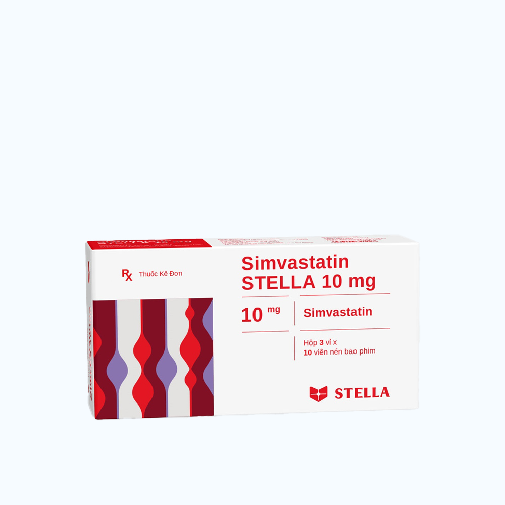 Simvastatin 10mg - Stella (3vix10vien) chuyển mã P28519
