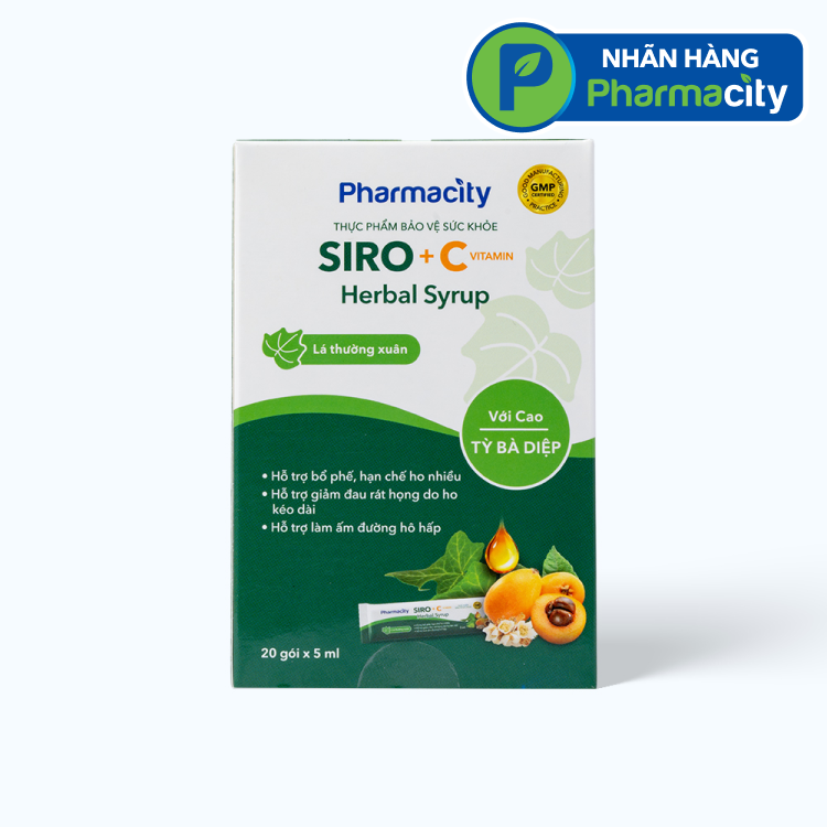 PMC Herbal Cough Syrup VitC 5ml (Hop/20 Goi) - New 2024