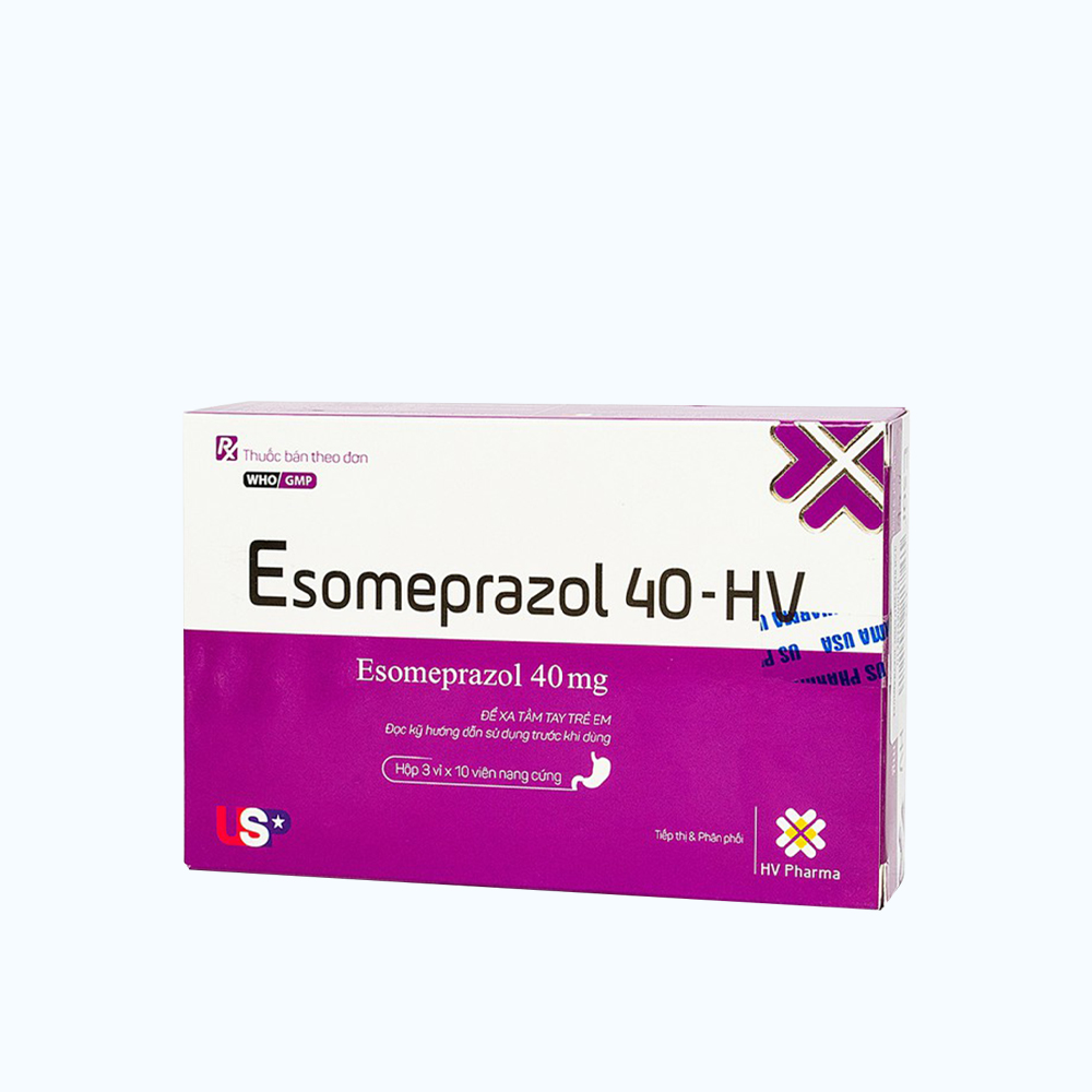 Esomeprazol 40-HV (Hộp 3 Vỉ x 10 Viên nang cứng) da chuyen ma P26569

