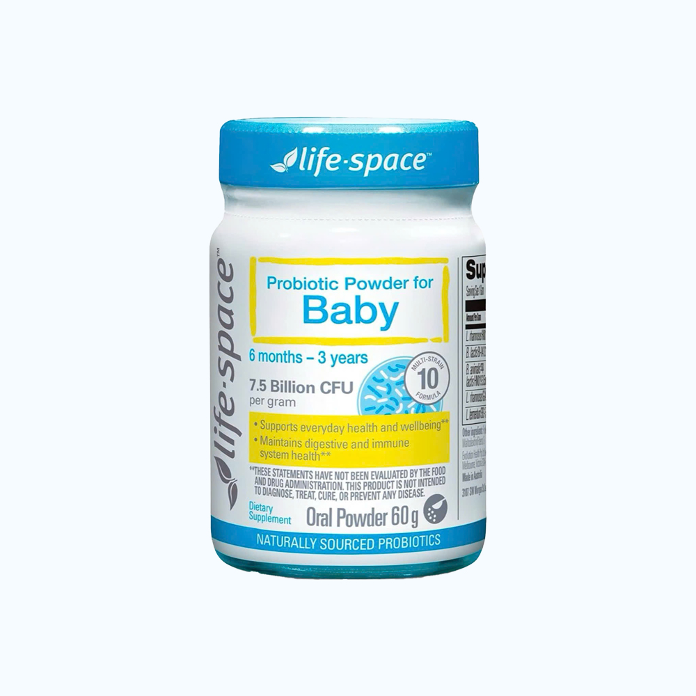 Bột uống Life-space Probiotic Powder For Baby bổ sung men vi sinh cho trẻ từ 6 tháng-3 tuổi (Chai 60gr)