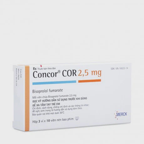 Concor COR Tab 2.5mg(2 vỉ x 14 viên)