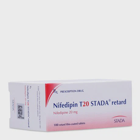 Viên nén Nifedipin T20 retard điều trị tăng huyết áp, đau thắt ngực (10 vỉ x 10 viên)