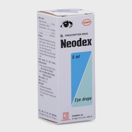 Thuốc nhỏ mắt Neodex điều trị viêm kết mạc, giác mạc, viêm mí mắt, viêm túi lệ (chai 5ml)
