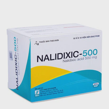 Nalidixic 500mg ( Hộp 10 vỉ x 10 viên)