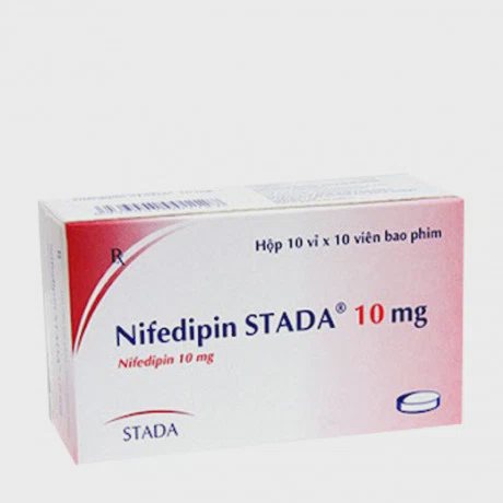 Nifedipin Stada 10mg (Hộp 10 vi x 10 viên)