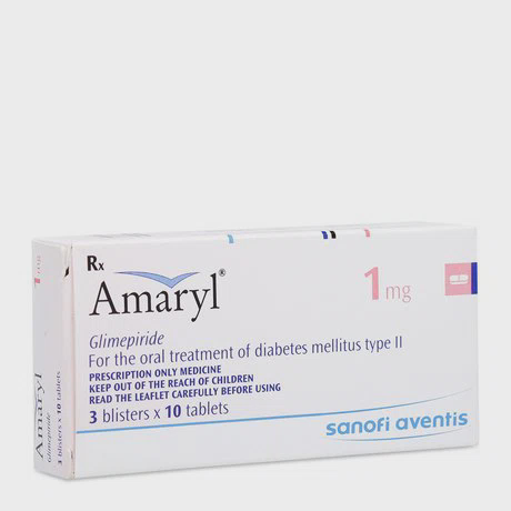 Amaryl 1mg (3 vỉ x 10 viên/hộp)