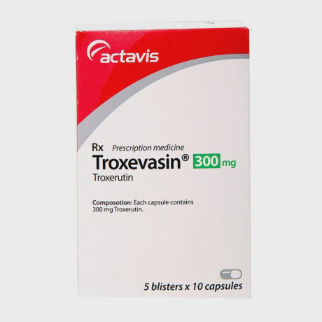 Viên nang Troxevasin 300mg điều trị suy tĩnh mạch mạn tính, trĩ cấp (5 vỉ x 10 viên)