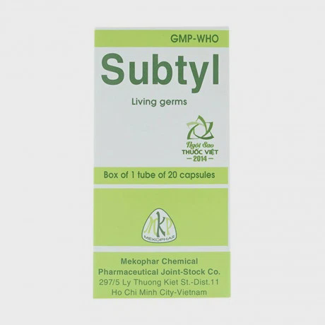 Subtyl (Hộp 1 lọ x 20 viên nang)