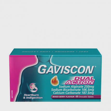 Gaviscon Extra Chewable Tablets (Hộp 2 vỉ x 8 viên nén nhai)