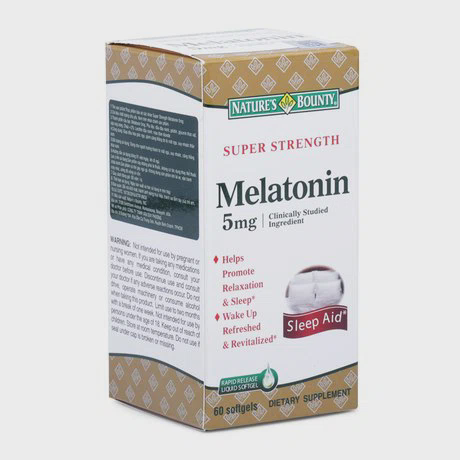 Mã cũ - Thực phẩm bảo vệ sức khỏe giúp điều hòa giấc ngủ, giảm căng thẳng Natures Bounty Melatonin (5mg)