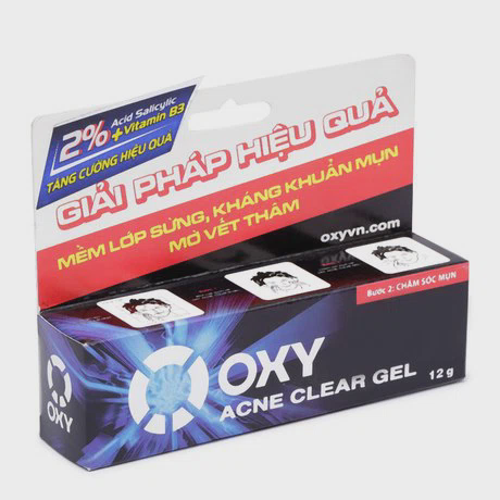 Gel kháng khuẩn - mờ vết thâm Oxy Acne Clear (12g)