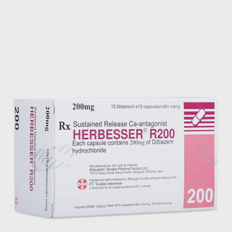 Herbesser R200 (Hộp 10 vỉ x 10 viên)