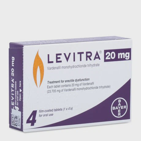 Levitra 20mg (Hộp 1 vỉ x 4 viên)