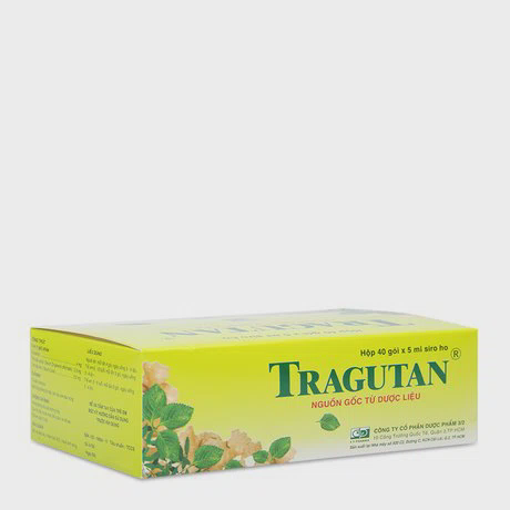 Siro Tragutan sát khuẩn đường hô hấp, giảm ho, viêm họng (40 gói x 5ml)