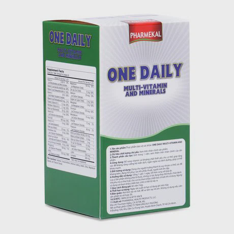 Thực phẩm chức năng bổ sung Vitamin & khoáng chất thiết yếu cho cơ thể Pharmekal One Daily Multi-Vitamin and Minerals (60 viên/hộp)