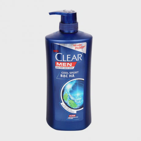 Dầu gội sạch gàu hương bạc hà cho nam Clear Men Cool Sport (650g)