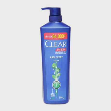 Dầu gội sạch gàu hương bạc hà cho nam Clear Men Cool Sport (900g)