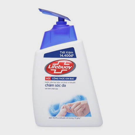Nước rửa tay sạch khuẩn chăm sóc da Lifebuoy (493ml)