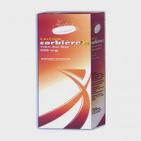 Calcium Corbiere S 500mg (hộp 1 tuýp x 20 viên)
