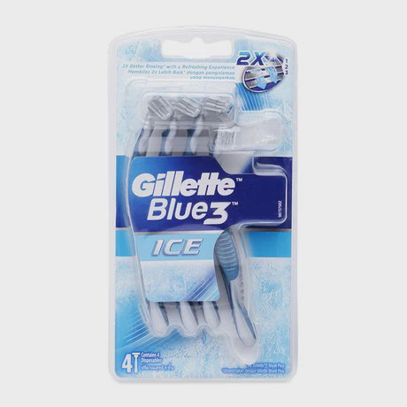 Dao cạo râu mát lạnh Gillette GL Blue3 (4 cái/vỉ)