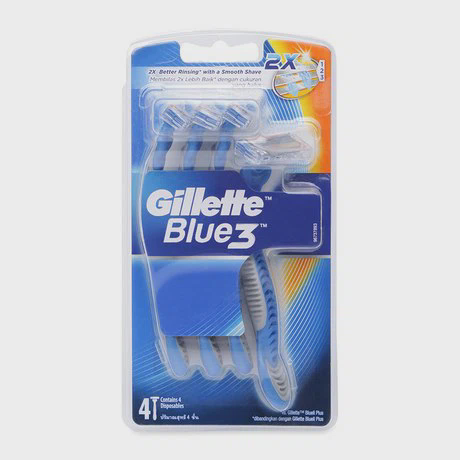 Dao cạo râu Gillette Blue III (4 cái/vỉ)