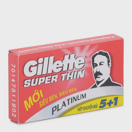 Lưỡi lam Gillette Super Thin (6 lưỡi/hộp)