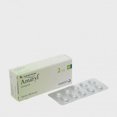 Amaryl 2mg (Hộp 2 vỉ x 5 viên)