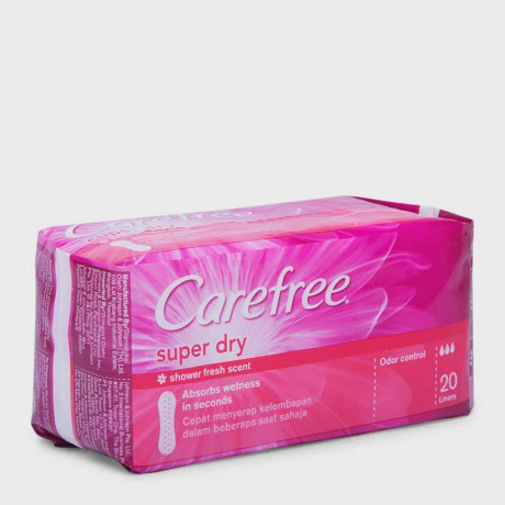 Băng vệ sinh hằng ngày Carefree Super Dry (Gói 20 miếng)