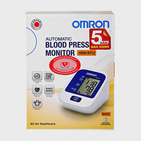 Máy đo huyết áp tự động Omron HEM-8712