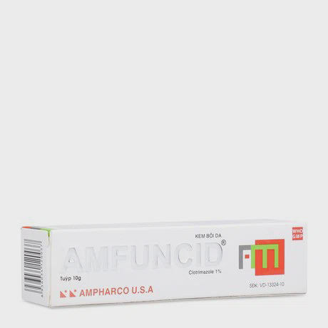 Kem điều trị các triệu chứng tại chỗ các tình trạng nhiễm nấm Amfuncid Cream 1% (10g)