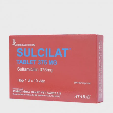 Sulcilat 375mg (Hộp 1 vỉ x 10 viên)