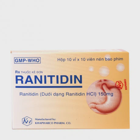 Ranitidin 150mg (10Vi x 10Vien) Khapharco