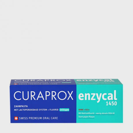 Kem đánh răng dành cho người bị sâu răng Curaprox Enzycal 1450 (75ml)