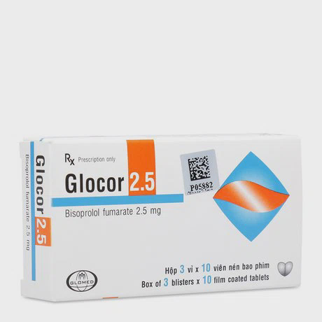 Glocor 2,5mg (3 Vi x 10 Vien)