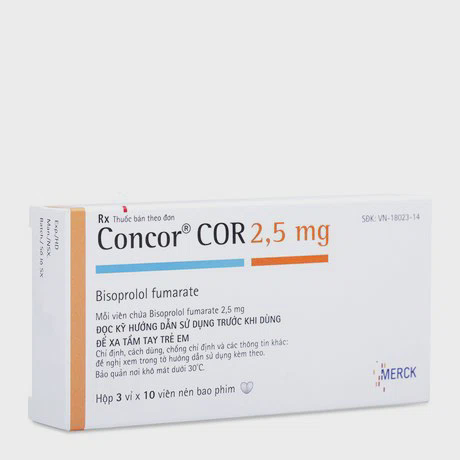 Concor COR Tab 2.5mg(3vi x 10vien) - Da Chuyen Ma(P18655)