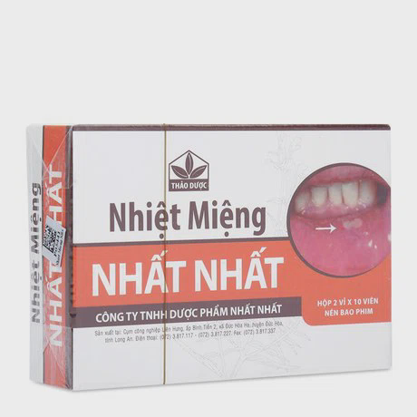 Nhiệt Miệng Nhất Nhất (Hộp 2 vỉ x 10 viên)