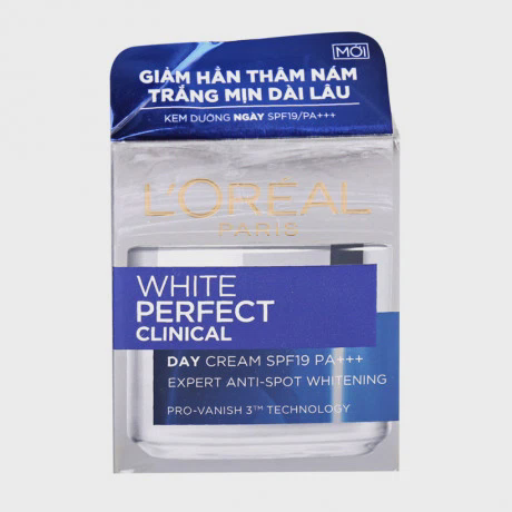Kem dưỡng trắng mịn và giảm thâm nám ban ngày L'Oreal White Perfect Laser Day SPF19 PA+++ (50ml)