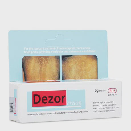 Kem điều trị nấm toàn thân, nấm chân, nấm bẹn Dezor cream (5g)