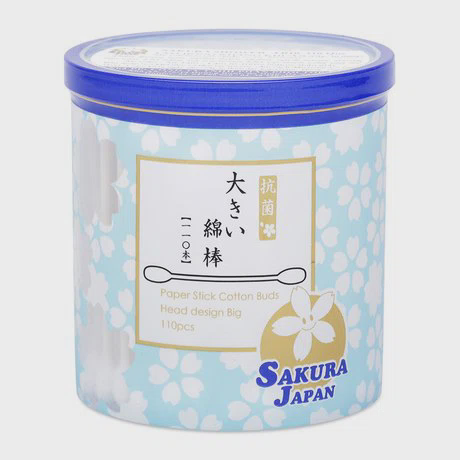 Tăm bông kháng khuẩn Sakura Shower TB10 (110 que/hộp)
