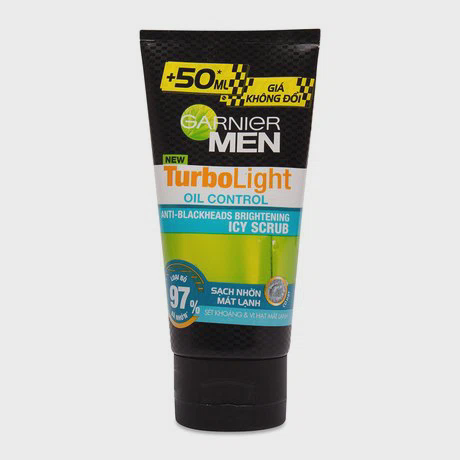 Sữa rửa mặt mát lạnh sạch nhờn cho nam Garnier Men Turbo Light (100ml)