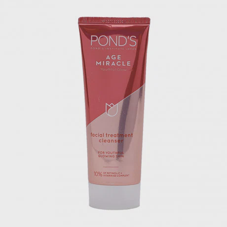 Sữa rửa mặt cao cấp ngăn ngừa lão hóa Pond's Age Miracle Youthful Glow Facial Treatment Cleanser (100g)