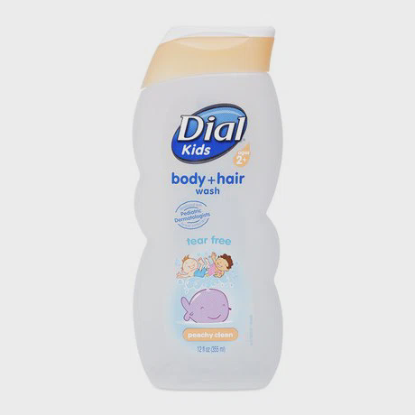 Sữa tắm gội toàn thân cho trẻ em Dial Kids Peachy Clean (355ml)