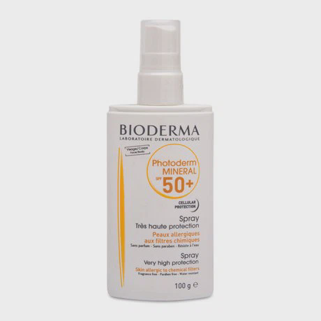 Xịt chống nắng cho da dị ứng Bioderma Photoderm Mineral SPF 50+ (100g)
