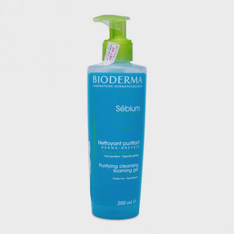 Gel rửa mặt tạo bọt BIODERMA SEBIUM MOUSSANT cho da dầu hoặc da hỗn hợp (Tuýp 200ml)