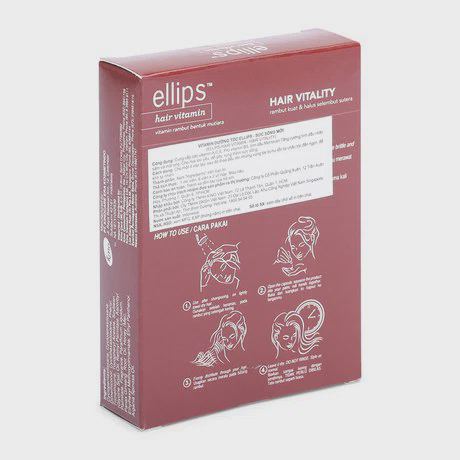 Vitamin dưỡng tóc dài mượt Ellips Ginseng & Honey Oil (6 viên x 2 vỉ/hộp)
