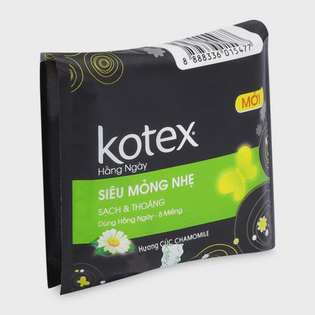 Băng vệ sinh hằng ngày hương hoa cúc Kotex (8 miếng/gói)